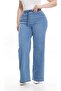 506-Drawstring Elastic Waist Plus Size Jeans - 5