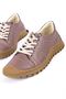Evdey Women's Genuine Leather Rubber Laced Casual Orthopedic Shoes 4142 - 2