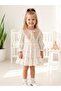 Collar Detailed Girls' Lined Dress - 2