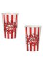 Red Striped Pop Corn Cups 960ml - 2pcs