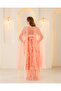 2-Piece Satin Feather Lace Bridal Negligee - 4