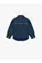 Cotton Pocket Detailed Long Sleeve Jean Jacket - 2