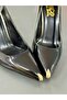 Women's Galvanized Thin Heeled 10.5 Centimeter Evening Dress Shoes - 2