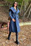Women's Self-Buttoned Unlined Cashmere Coat - 6