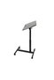 Laptop/tablet table with wheels, height adjustable, Black - 2