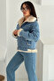 Women's Fur-Lined Denim Jacket – Warm & Street Style - 2