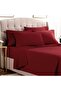 Soft & Durable Cotton Blend Flat Bed Sheet | 178x254cm | 220 Thread Count | Solid Pattern Single Fla - 2