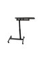 Laptop/tablet table with wheels, height adjustable, Black - 4