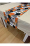 High Quality Digital Printed Runner with Colorful Cat Figure, Durable, Modern Design 40X145 cm - 2
