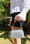 Women's Stylish Short Heeled Evening Dress Shoes and Bag Combination - 2