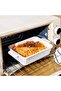 Ceramic Baking Dish Set of 3, White, for Oven, Lasagne Pan Deep, Casseroles - 3