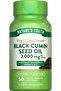 Black Cumin Seed Oil 2000 mg | 50 Softgel Capsules | Cold Pressed Pills | Non-GMO, Gl