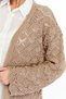 Women's Beige Openwork Seasonal Knitwear Cardigan Ma903 - 8