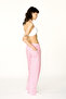 Cats Pink Striped Long Pants - 3