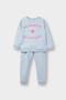 Baby Girl 2-Piece Set Printed Soft Fleece Sweatshirt and Sweatpants (25 Wn)