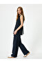 Long Fabric Vest Sleeveless Buttoned Comfortable Fit - 2