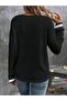 Women's Long Sleeve V-Neck Waffle Blouse - 4