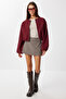 Soft Cashmere Bomber Jacket Lub0248 Bordo - 4