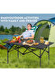 Folding Camping Table – Lightweight Aluminum Roll Up Picnic Table with Carry Bag 120×55×60 cm - 6