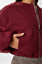 Soft Cashmere Bomber Jacket Lub0248 Bordo - 5