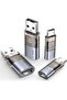USB Data Blocker & USB C Data Blocker (4-Pack), Transparent Type A & Type C Data Blocker Only