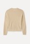 Women's Khaki Crew Neck Sweater - 5