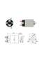 12V Starter Solenoid Mitsubishi Type (4 Hole-Right Plug) Hyundai Kia Mazda Mitsubishi - 4