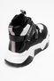 Clara Black and White Zippered and Lace-Up Women's Sports Boots - 5