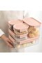 Classic Plus Rectangle Food Container 385ml – Pink, 4-Side Locking, Stackable & Leakproof - 3