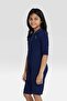 Girls Kids One Piece Swimsuit - Navy - 3