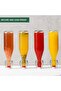8 Pack 16oz Glass Bottles – Flip Top Airtight Lids with Labels, Pen & 2 Pourers - 4