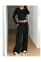 Black Women's Baggy Sweatpants Oversized Plus Size Sportswear Quality Loose Fit Flexible Comfortable Fabric - 4