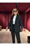 Patterned Cuffed Blazer Jacket - 6