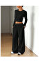 Black Women's Baggy Sweatpants Oversized Plus Size Sportswear Quality Loose Fit Flexible Comfortable Fabric - 5