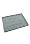 Suede Fabric Gray 34-24 cm Pedestal Necklace Display Stand with 18 Pads - 2