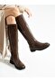 Cursor Women's Boots with Coffee Buckle Detail - 4