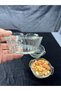6-Piece Cup and Saucer Set Glass Magnolia Dessert Bowl 6-Piece Glass 130 ml - 6
