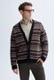 V Neck Jacquard Cardigan