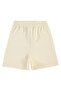 Side Stitched 3-24 Months Unisex Shorts - Ecru