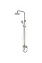 Milano Plus Bayz Bath Mixer Set – Wall-Mount Shower Faucet with Hand Shower Brushed Nickel