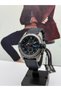 Men's Watch with Dark Blue Leather Strap Waterproof with 2 Years Warranty - 2
