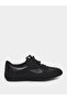 Women Black Lace Up Sneakers - 2