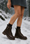 Iselleth Women's Lace-Up Zippered Boots Casual Boots 001204 Skin - 3