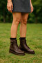Iselleth Women's Lace-Up Zippered Boots Casual Boots 001204 Skin - 7