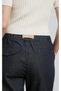 Women Buy Soft Denim Pants with Elastic Waistband and Belt, Panton. - 3