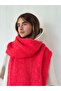 Large Size Soft Knitted Scarf Women Pomegranate Flower - 7