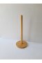 Bamboo Wood Paper Towel Holder with Round Circle Base - 2