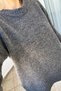 Loose Fit Grey Sweater with Cuffed Sleeves - 3