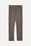 Men's Khaki Slim Fit Trousers - 5
