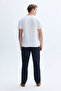 Men's Off-White Printed Crew Neck T-Shirt - 2